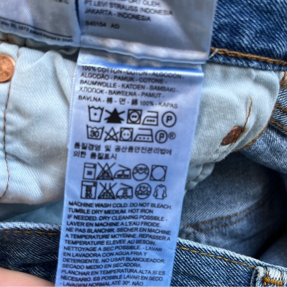 Levi’s 501 Original Fit Button Fly Jeans Medium Stonewash 31x30 Cotton 005010193 - Picture 11 of 12